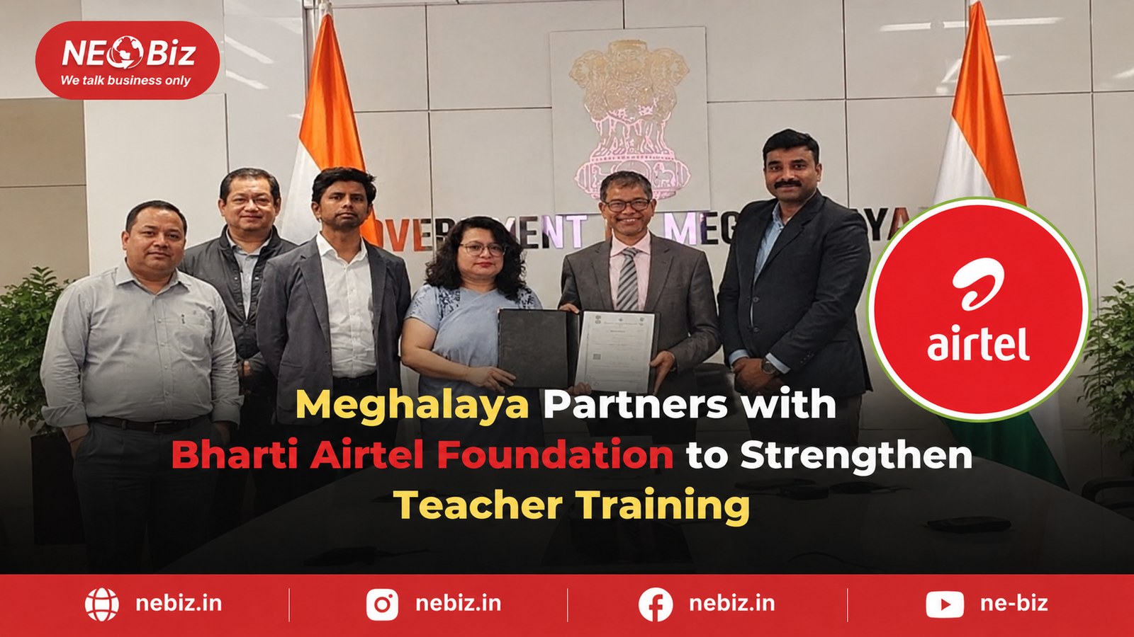 Meghalaya Partners with Bharti  Airtel Foundation to Strengthen  Teacher Training